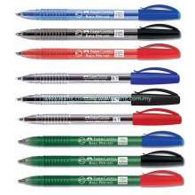 FABER CASTELL 1423 BALL POINT PEN 0.5MM / 0.7MM / 1.0MM - (BLACK/ RED / BLUE)