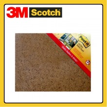 3M Post-it - Self-Stick Bulletin Board Memo Board Brown Cork Design (45.7cm x 58.4cm) / (18 Inch x 23 Inch)