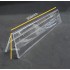 ACRYLIC CARD HOLDER (A - Shape - Double Side) / CLEAR ACRYLIC SIGN DISPLAY STAND / TABLE NAME STAND - ( A300) - 304mm x 60mm