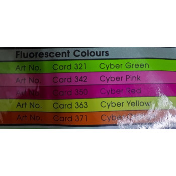LUCKY STAR A4 120gsm (2 SHEET CARD) - (CYBER COLOUR) PREMIUM COLOUR PAPER  - (100's/Pack)