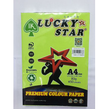 LUCKY STAR A4 PREMIUM COLOUR PAPER 80gsm ( CYBER COLOUR ) - Cyber Green