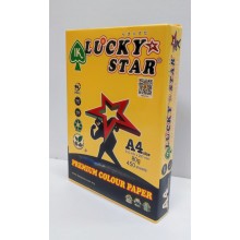 LUCKY STAR A4 PREMIUM COLOUR PAPER 80gsm ( DARK COLORS ) - Gold