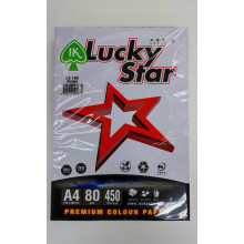 LUCKY STAR A4 PREMIUM COLOUR PAPER 80gsm ( LIGHT COLOURS ) - Purple