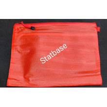 A4 Zip Bag File Folder Double Layer /  Document Zipper Bag - Red