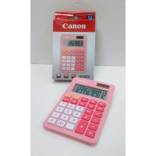 Canon 12 Digit Dekstop Calculator - AS-120 V II (Strawberry Pink)