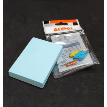 Sticky Notes Pad 3 Inci x 2 Inci / Memo Sticky Note 3&quot; x 2&quot; - 100 Sheets @Pad - Blue (Aopai)