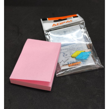 Sticky Notes Pad 3 Inci x 2 Inci / Memo Sticky Note 3" x 2" - 100 Sheets @Pad - Pink (Aopai)