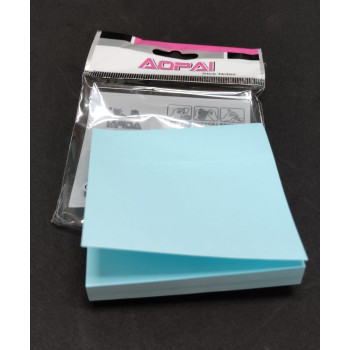 Sticky Notes Pad 3 Inci x 3 Inci / Memo Sticky Note /  - 100 Sheets @Pad - Blue (Aopai)