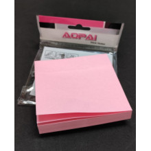 Sticky Notes Pad 3 Inci x 3 Inci / Memo Sticky Note /  - 100 Sheets @Pad - Pink (Aopai)