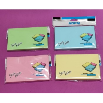 Sticky Notes Pad 3&quot; x 5&quot;/ Memo Sticky Note /  - 100 Sheets @Pad - (Aopai)