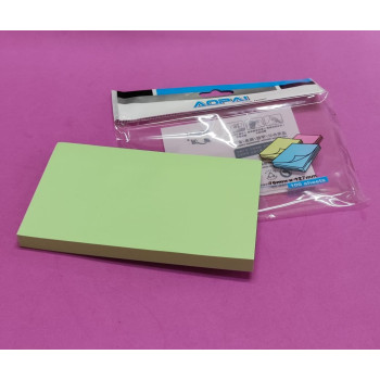 Sticky Notes Pad 3" x 5"/ Memo Sticky Note /  - 100 Sheets @Pad - Green (Aopai)