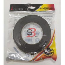 Apollo D/Sided PE Foam Tape -18mm x 9yrd (Black)