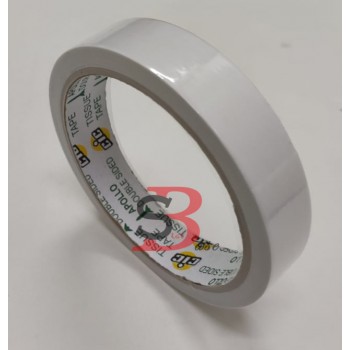 Apollo D/SIded TIssue Tape - 18mm x 10yrd