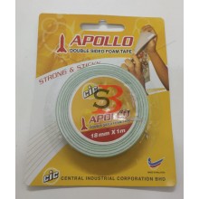 Apollo D/Sided Foam Tape - 12mmx 10y(Black)