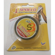 Apollo PE Foam Tape 24mmx1m (Black)