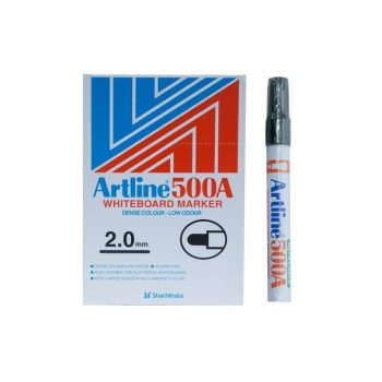 (Original) - (12pcs/Box) - Artline 500A Whiteboard Marker 2.0mm - (Black)