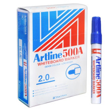 (Original) - (12pcs/Box) - Artline 500A Whiteboard Marker 2.0mm - (Blue)