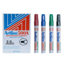 (Original) - (12pcs/Box) - Artline 500A Whiteboard Marker 2.0mm - (Black/Blue/Red/Brown/Green/Orange)