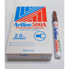 (Original) - (12pcs/Box) - Artline 500A Whiteboard Marker 2.0mm - (Brown)