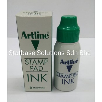 Artline Stamp Pad Refill Ink  - 50cc / 50ml - Green