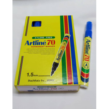 (Original) - (12pcs/Box) - Artline 70 Permanent Marker (1.5mm) - Blue