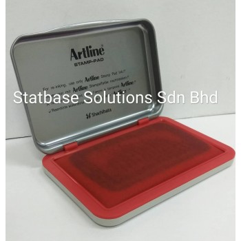 (No.1)  Artline Stamp Pad (67 mm x 106 mm) - Red