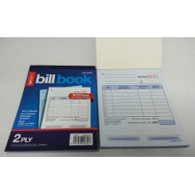 Unicorn NCR Bill Book 2 Ply (3.5" x 4.75") - (30 x 2 Sheets) - B822