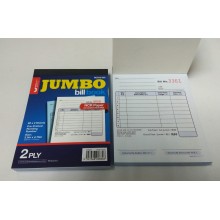 Unicorn NCR Jumbo Bill Book 2 Ply (3.5" x 4.75") (80 x 2 Sheets) - B832