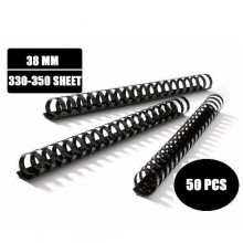 10 pcs - 38MM Black Plastic Binding Comb (Binding Up To 350 Sheets) -10pcs / Pack