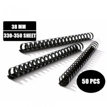 10 pcs - 38MM Black Plastic Binding Comb (Binding Up To 350 Sheets) -10pcs / Pack