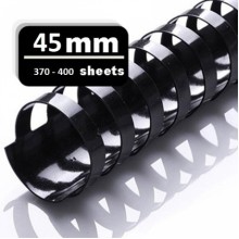 10 pcs - 45MM Black Plastic Binding Comb (Binding Up To 400 Sheets) -10pcs / Pack