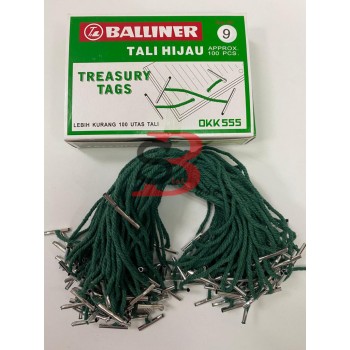 Balliner Treasury Tags 9T / Tali Hijau