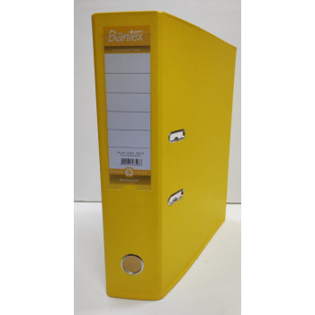 Bantex F4 3" Colour PP LAF / Ordner Folio 70mm (3 Inch) Lever Arch File (1456) - Lemon