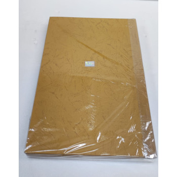 A4 230gsm Buffalo Card / Binding Cover Paper Card  (210mm x 297mm ) - (100's @ Pack) - Gold