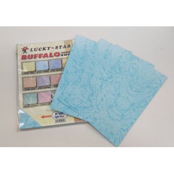 Lucky Star A4 160gsm Buffalo  Fancy Card ( 210mm x 297mm ) - (100's/Pack) - Light Blue