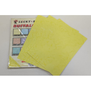 Lucky Star A4 160gsm Buffalo  Fancy Card ( 210mm x 297mm ) - (100's/Pack) - Yellow