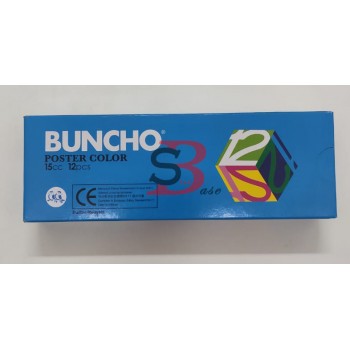 Buncho Poster Colour - 12’s/box (15cc - 2172/12)