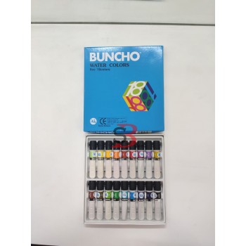 Buncho Water Colour 6cc 18 colour (WC618)