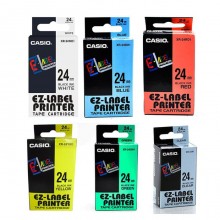 [100% Original] - Casio EZ-Label Printer Tape Cartridge 24 mm x 8 Meter (Per Pc)