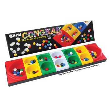 Games - Congkak 12 Holes Multi-Coloured  (SPM105)