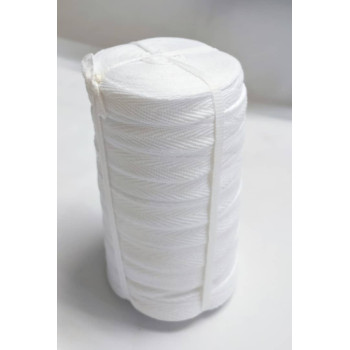 (10's/Pkt) - 100% Cotton Tape - White Colour