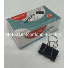 Binder Clip / Double Clip 19mm (3/4") - Ding Li Binder Clip - DL.8355  (12pcs/Box)