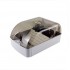 Eagle Business Card Holder Case Box Plastic Push-Button (808s) - Storage up to 350 Cards