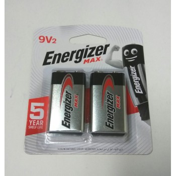 [100% Original - Malaysia Stock] ENERGIZER MAX ALKALINE BATTERY 9V 2PC BP2