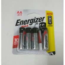 [100% Original - Malaysia Stock] ENERGIZER MAX ALKALINE BATTERY AA ( 3 + 1 Bonus Pack ) - 4pcs/Card