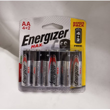[100% Original - Malaysia Stock] ENERGIZER MAX ALKALINE BATTERY AA ( 4 + 2 free ) - 6pcs/Card