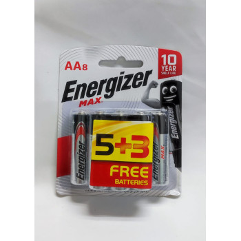 [100% Original Energizer Malaysia] -Energizer Battery AA Size - (5+3 Free)