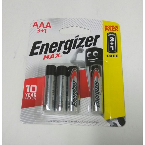 Energizer Max E92BP4 Alkaline Batteries AAA - 4PCS – ALL IT