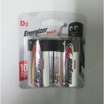 [100% Original - Malaysia Stock] ENERGIZER MAX ALKALINE BATTERY D - 2pcs/Card