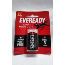 [100% - Original Malaysia Stock]  EVEREADY SHD Battery 9V  -  (1's / Card)